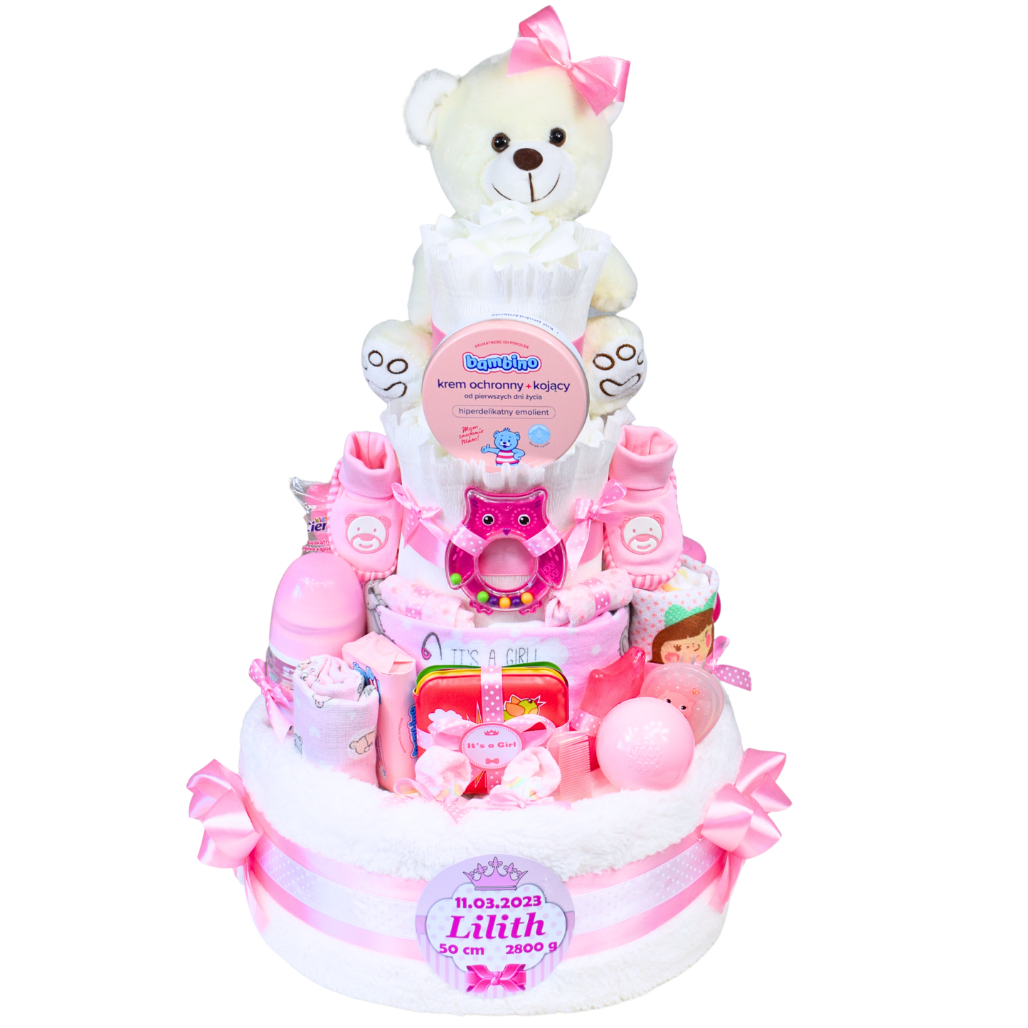 Mega tort z pieluch