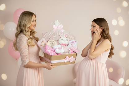 Zestaw Prezentowy dla Noworodka Dziewczynki | Chrzest, Baby Shower, Pozytywka | Gift Baby Box