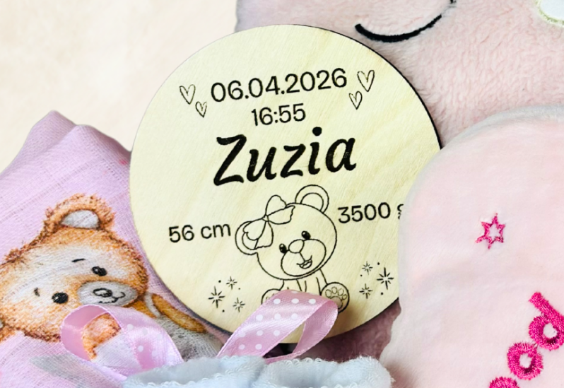 Zestaw Prezentowy dla Noworodka Dziewczynki | Chrzest, Baby Shower, Pozytywka | Gift Baby Box (Kopia)