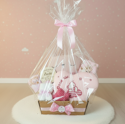Zestaw Prezentowy dla Noworodka Dziewczynki | Chrzest, Baby Shower, Pozytywka | Gift Baby Box (Kopia)