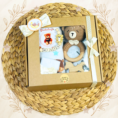 Zestaw Prezentowy dla Niemowlaka | Baby Box z Personalizacją | Planeta Mama